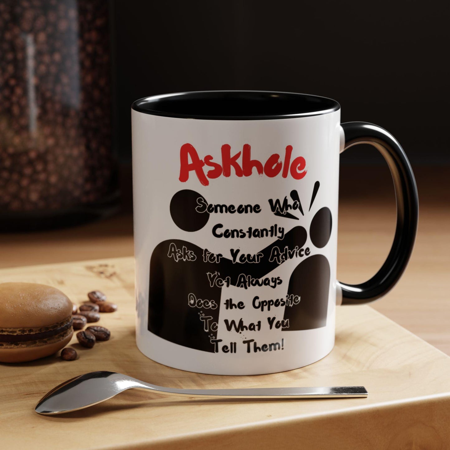 Humorous Askhole Coffee Mug, Funny Gift for Askholes, Quirky Tea Mug, Gift for Friends, Office Humor Mug