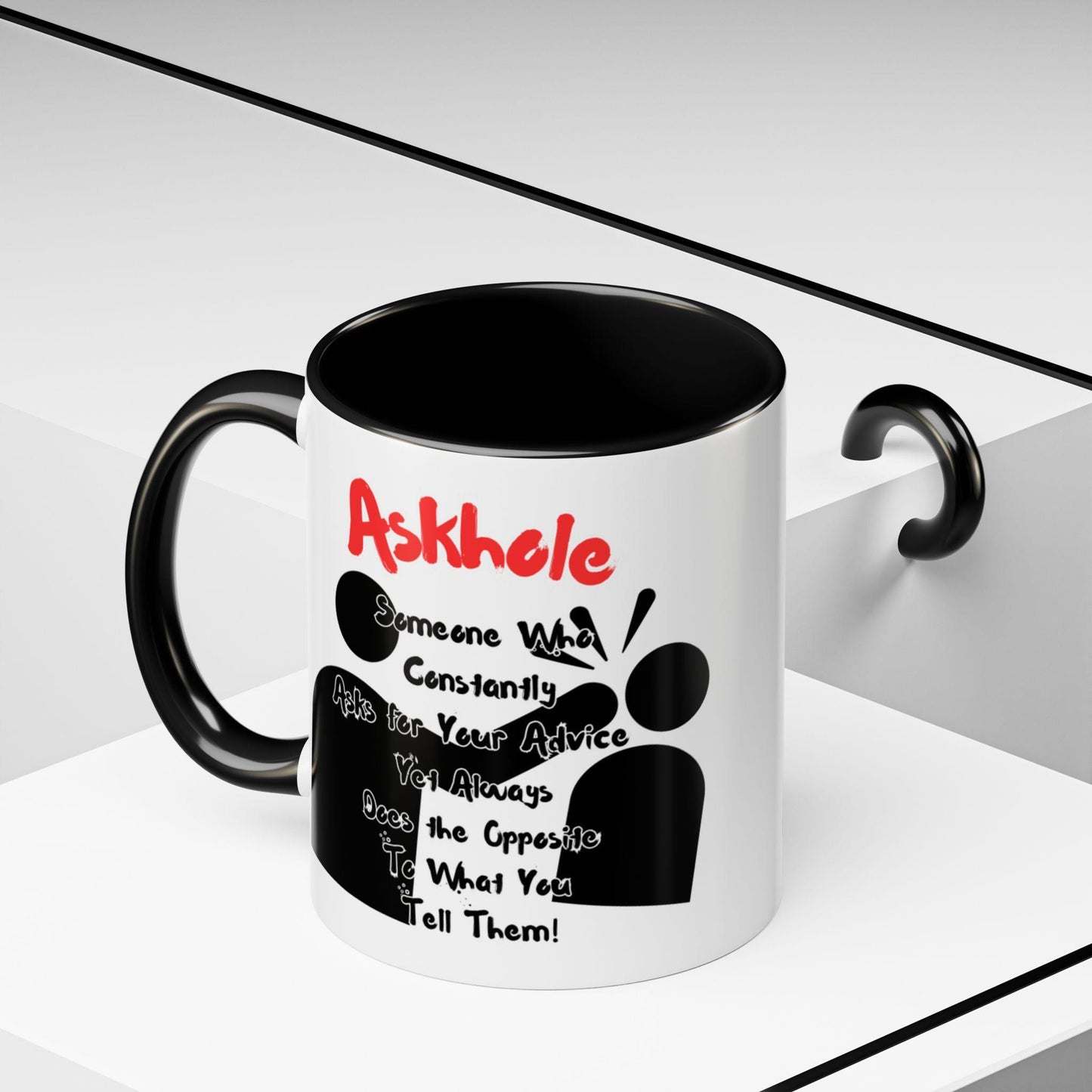 Humorous Askhole Coffee Mug, Funny Gift for Askholes, Quirky Tea Mug, Gift for Friends, Office Humor Mug