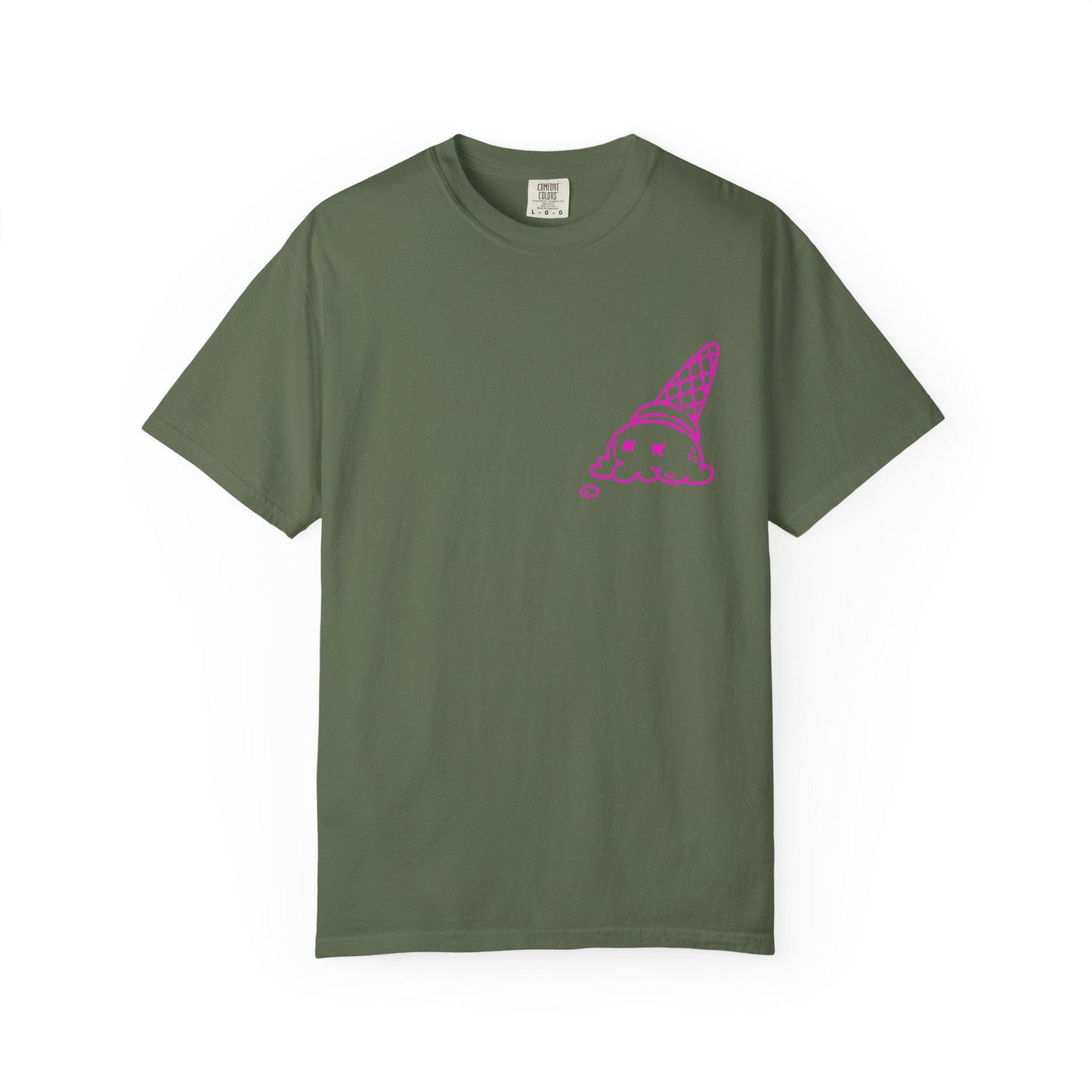 Cool Ice Cream & Helmet Graphic T-Shirt, Unisex Casual Tee, Gift for Ice Cream Lovers, Summer Vibes, Streetwear Fashion
