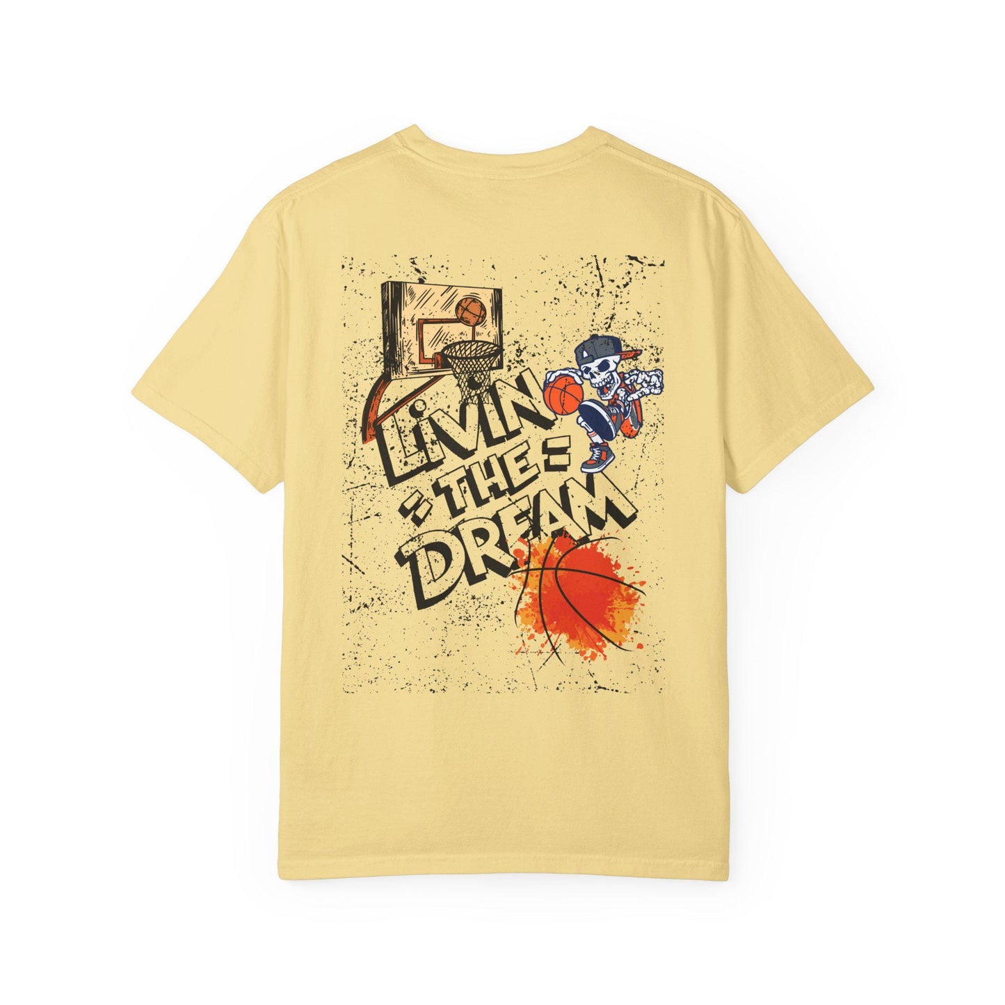Living the Dream T-Shirt, Unisex Basketball Tee, Gift for Sports Lovers, Casual Wear, Unique Graphic T-Shirt, Streetwear Fashion
