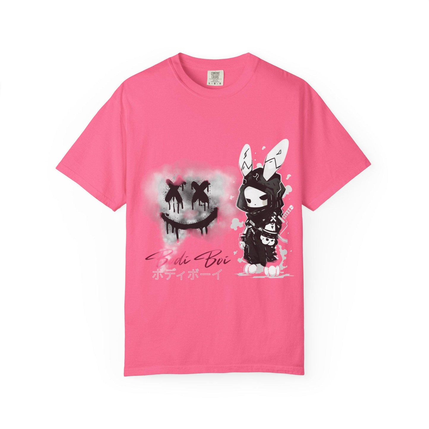 Artistic Graphic Tee featuring Unique Bunny Design, Unisex T-Shirt, Casual Wear, Streetwear