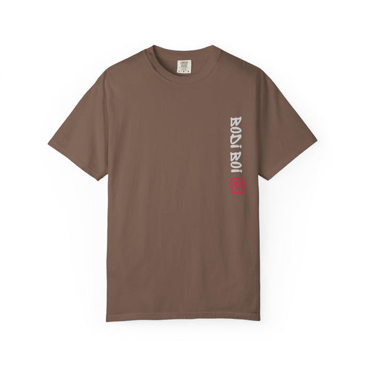 Garment-Dyed Tee - 'Bodi Boi' Graphic Design, Streetwear Style, Unique Gift for Him, Cool Casual Wear, Perfect for Any Occasion