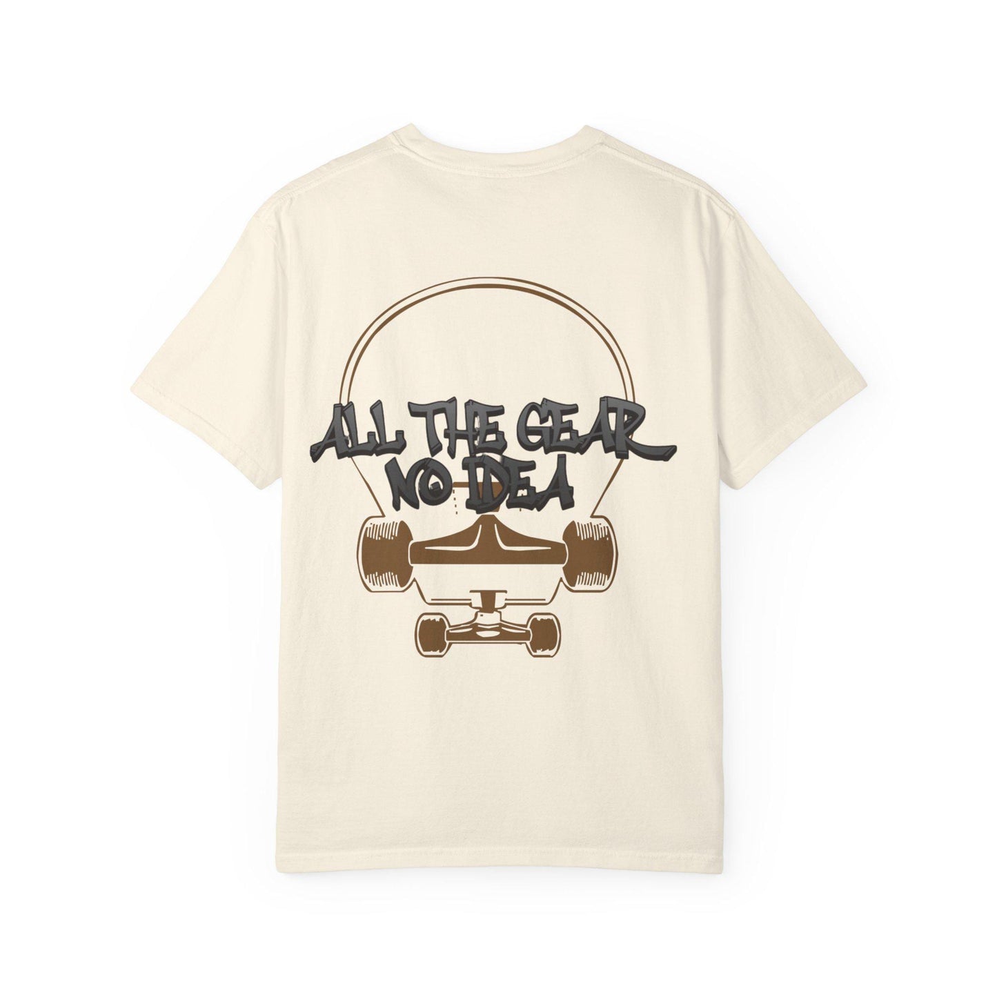 Skateboard Vibes Unisex T-Shirt | Streetwear Style, Casual Tee, Graphic Tee, Gift for Skaters, All the Gear No Idea