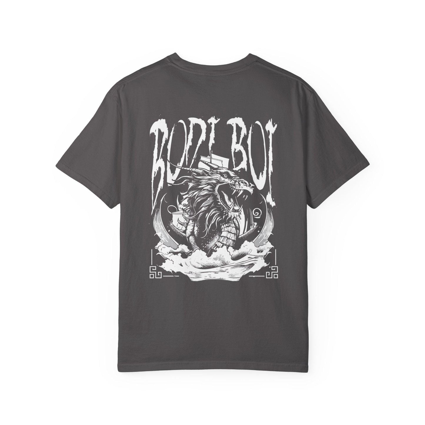 Garment-Dyed Tee - 'Bodi Boi' Graphic Design, Streetwear Style, Unique Gift for Him, Cool Casual Wear, Perfect for Any Occasion