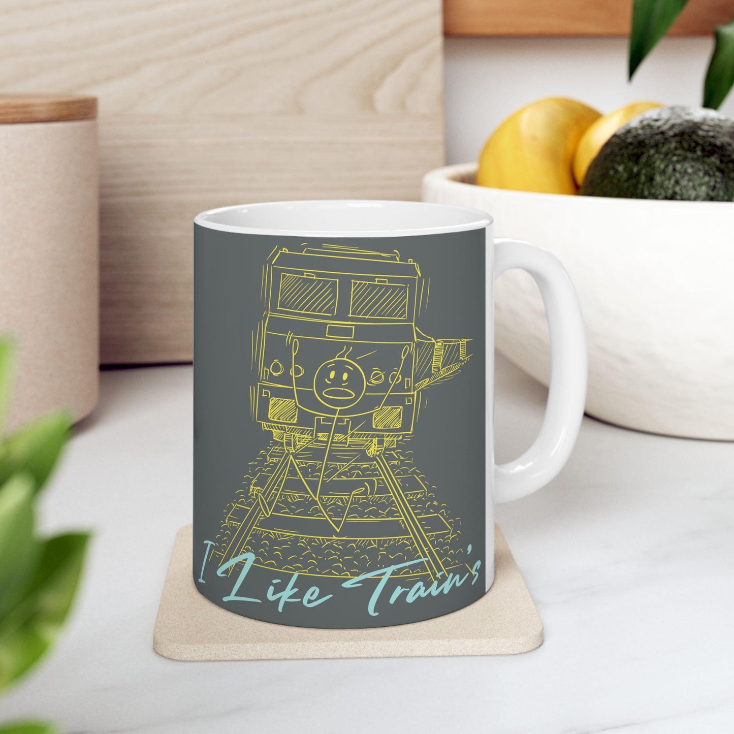 Train Enthusiast I like train's Ceramic Mug | Perfect Gift for Father's Day